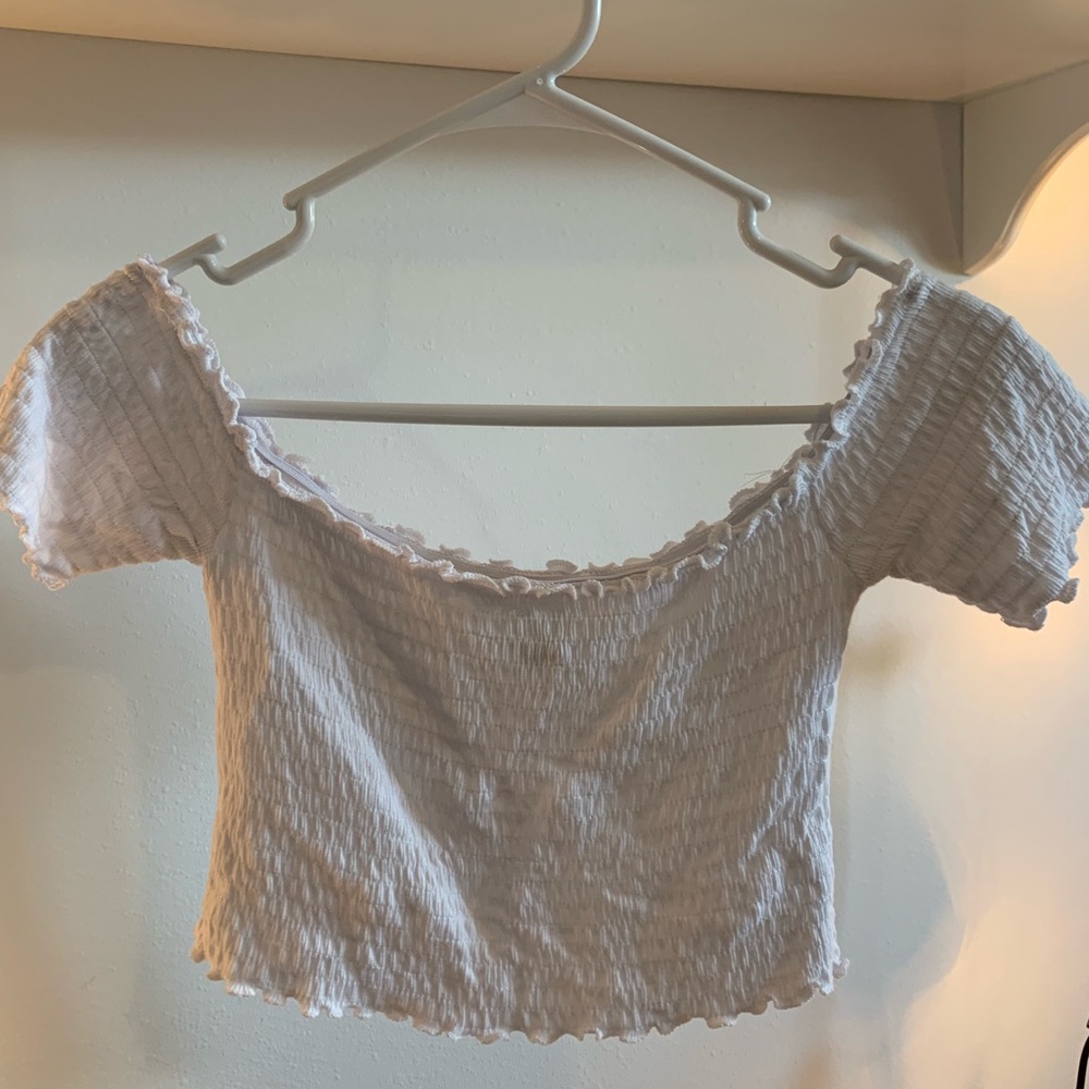 Off the shoulder crop top